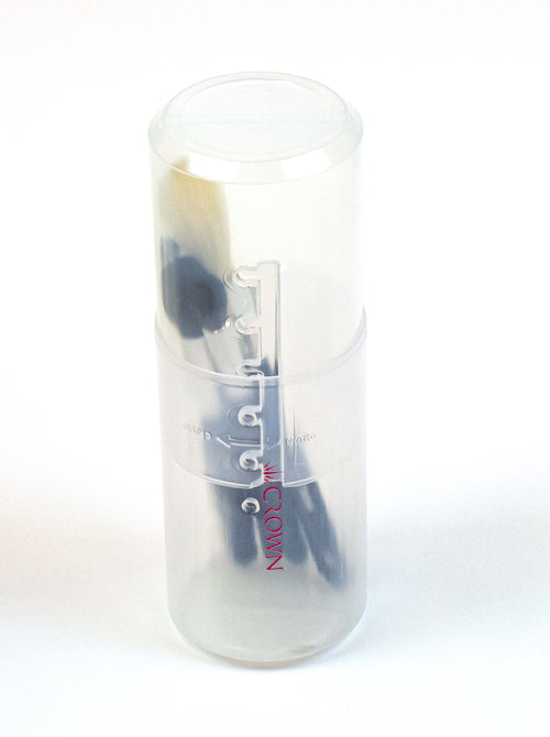 Clear Plastic Makeup Brush Tube - Crownbrush