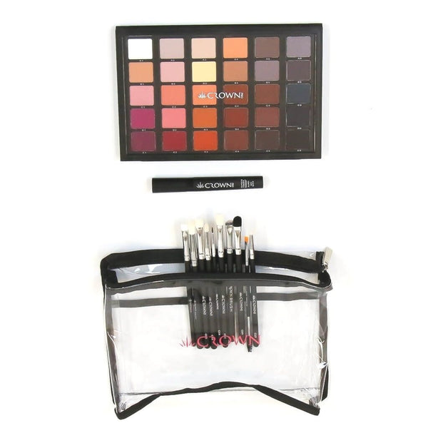Eye Makeup Gift Set Eyeshadow Palette, Eye Brush Set Crownbrush
