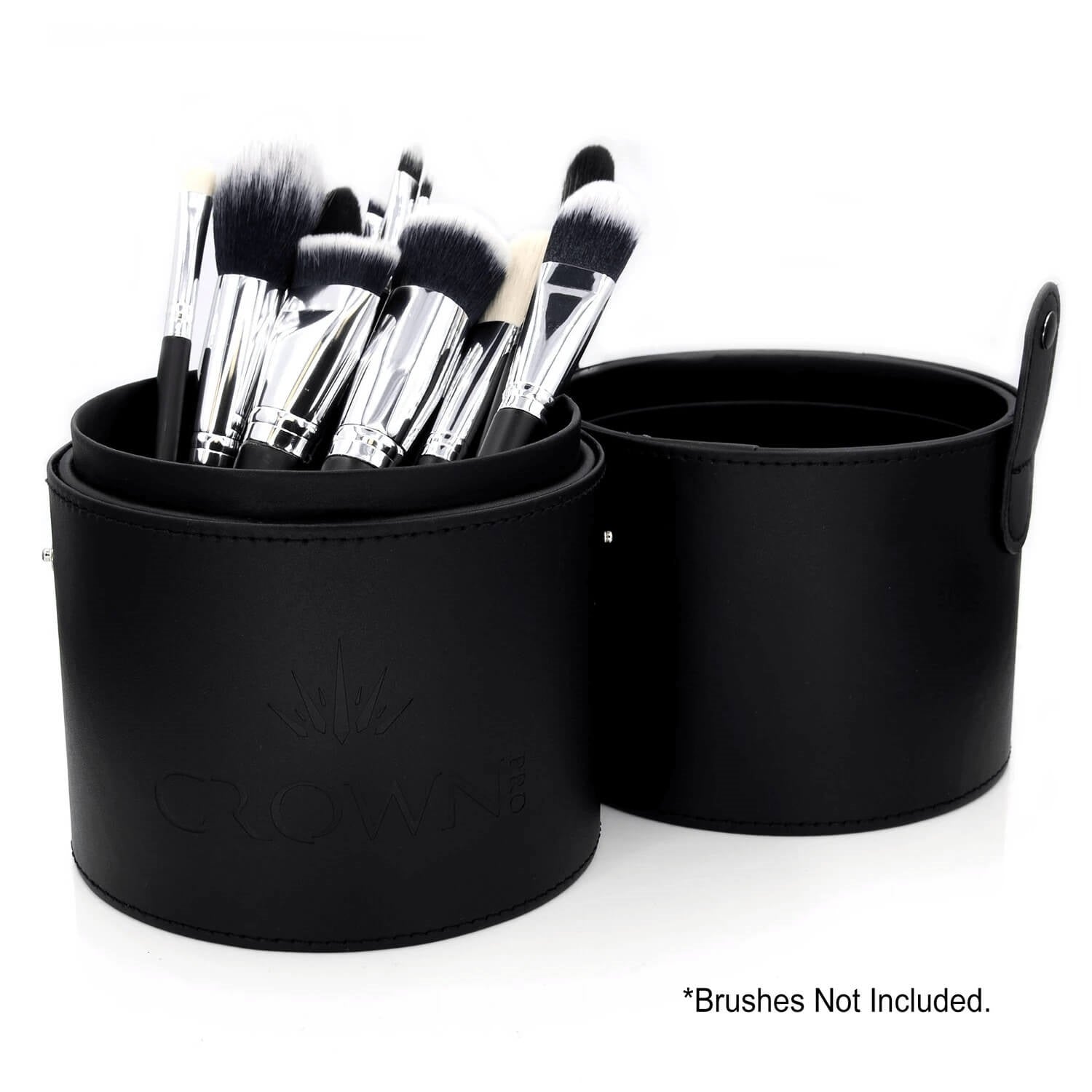 Black Tube Brush Case - Crownbrush