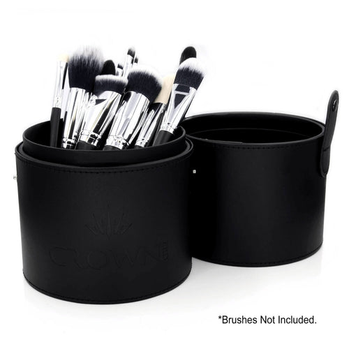 Black Tube Brush Case - Crownbrush