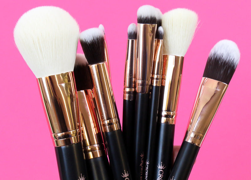 Rose Gold Vegan Brush Set – Crownbrush