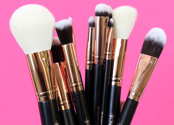 Rose Gold Vegan Brush Set