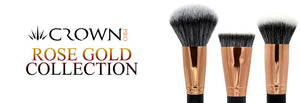Crownbrush Crown Pro Rose Gold Vegan Makeup Brush Range