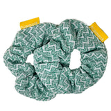 Green Soft Microfibre Scrunchies 2 Pack