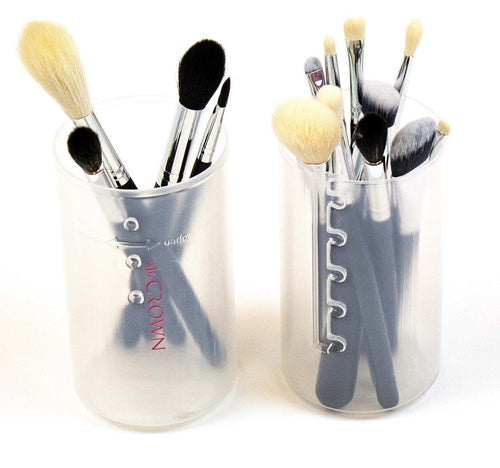 Clear Plastic Makeup Brush Tube - Crownbrush